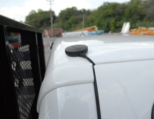 SolarTrak External Antenna on Truck Cab Roof