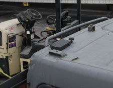 Tracker installed on Skid Steer Roof