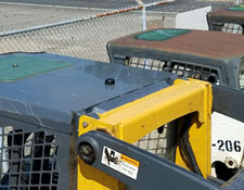 SolarTrak External Antenna on Skid Steer roof