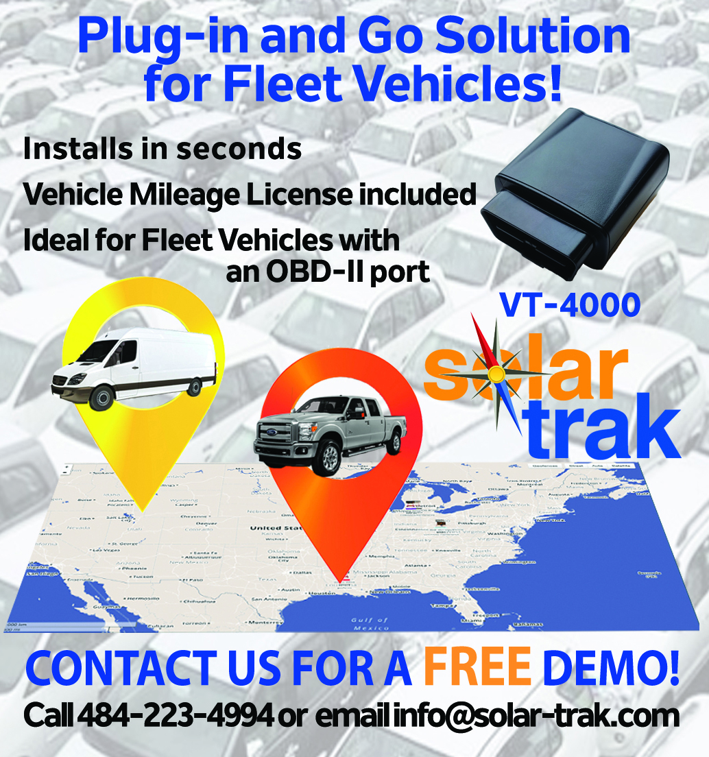 SolarTrak's Vehicle Tracker- plug-in and go!
